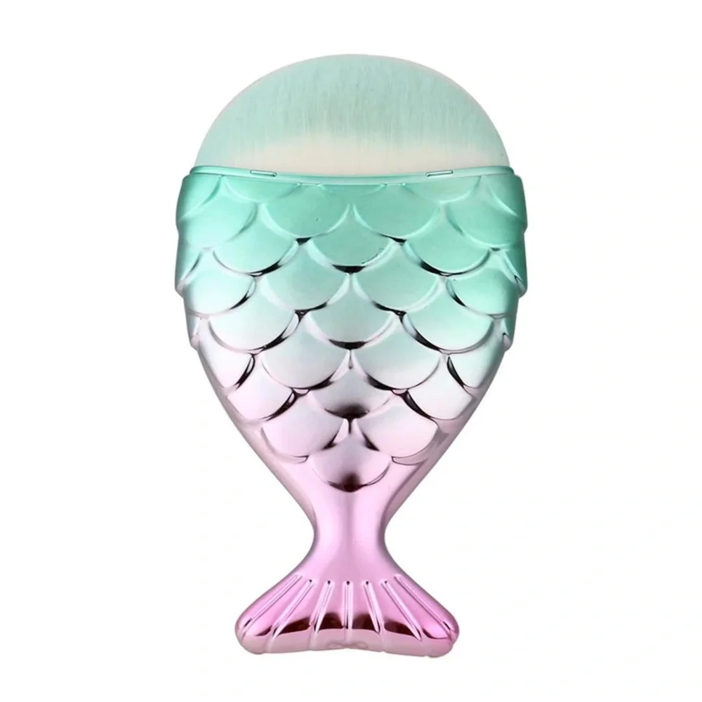 Makeup Brush Set - Mermaid 3D Ombre Rainbow
